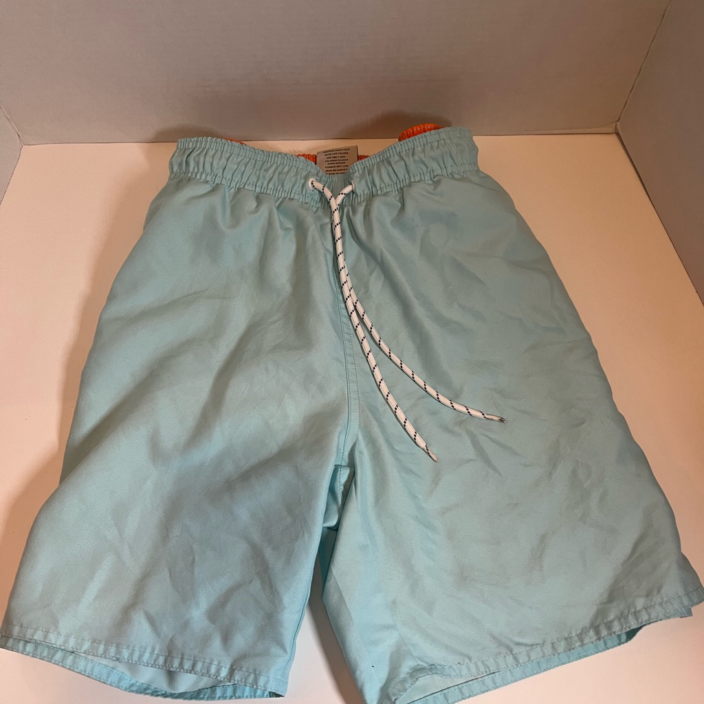 St. John's Bay Blue Swim Trunks With Elastic Waistband
